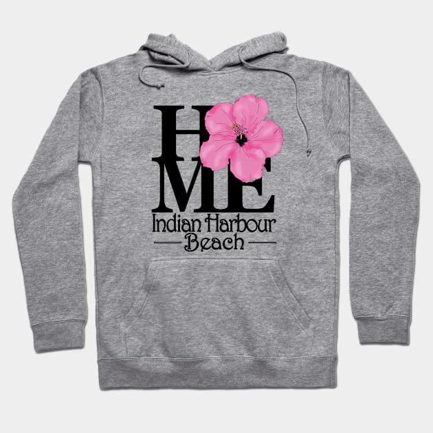 HOME Indian Harbour Beach Pink Hbiscus Hoodie by IndianHarbourBeach